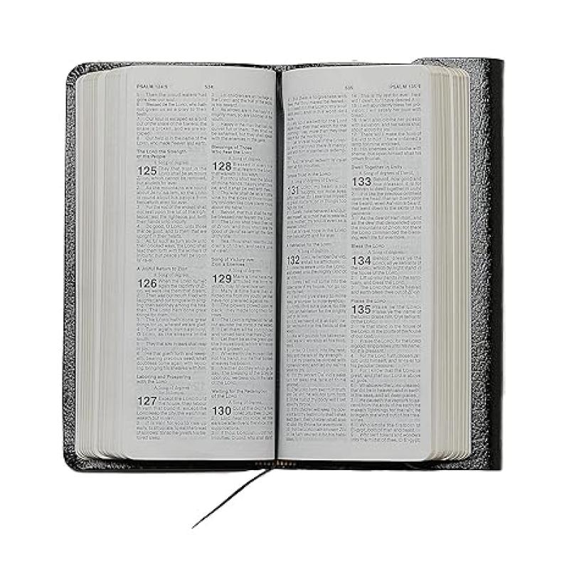 KJV, Checkbook Bible, Compact, Bonded Leather, Black, Wallet Style, Red Letter: Holy Bible, King James Version Bonded Leather – 5 March 2003