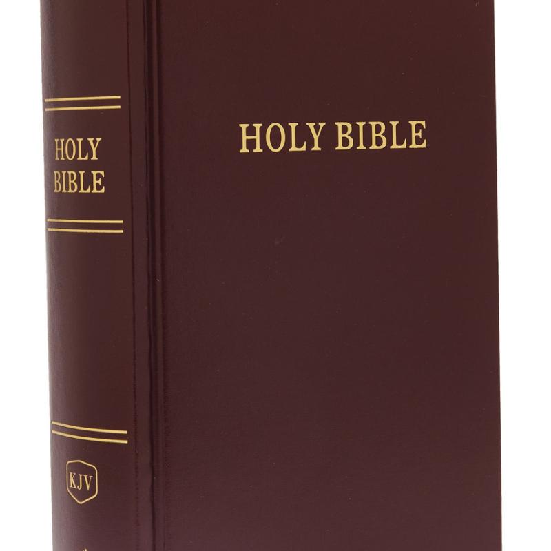 KJV, Pew Bible, Hardcover, Burgundy, Red Letter, Comfort Print: Holy Bible, King James Version Hardcover