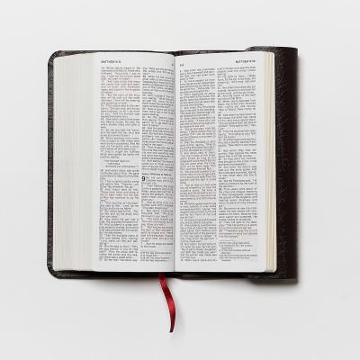 NKVJ: Checkbook Bible, Compact, Bonded Leather, Burgundy (New King James Version)