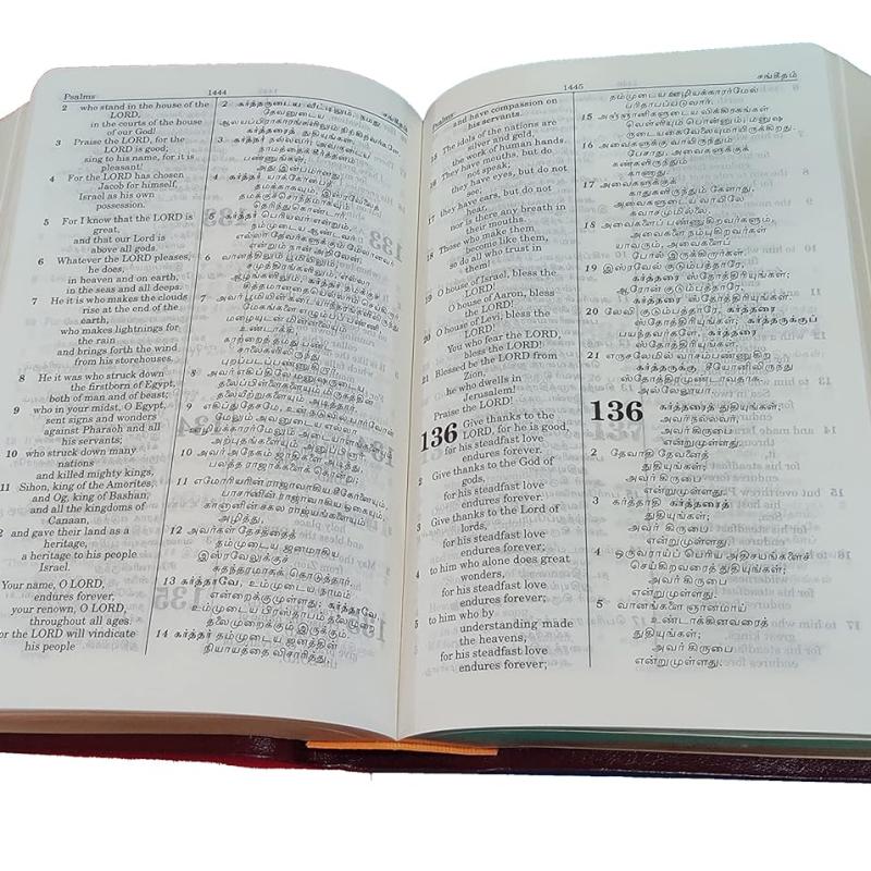 Holy Bible in English & Tamil Royal Leather Bound – 1 January 2019